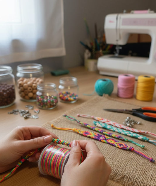 Gökkuşağı Renkli Paraşüt İpi 50m - Makrome, Bileklik ve Takı Tasarım Malzemesi