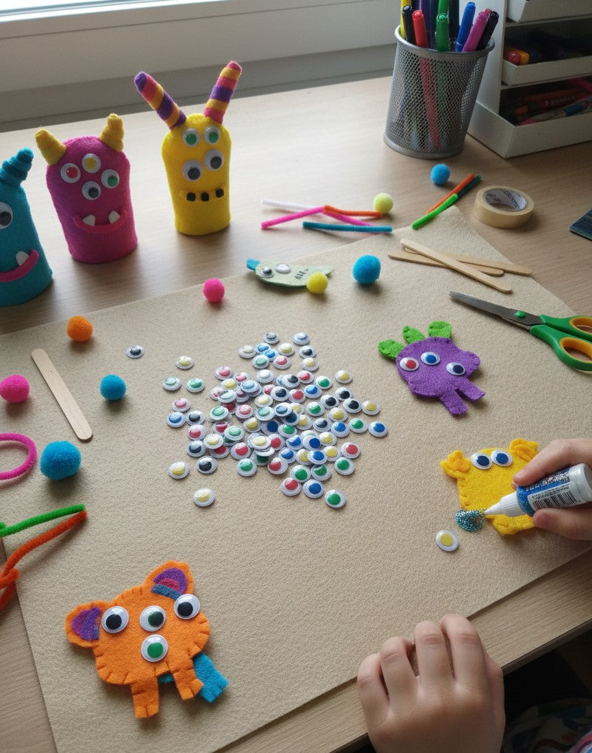 1.5 cm Renkli Oynar Göz – Amigurumi, Okul Öncesi Etkinlik ve Hobi Malzemesi