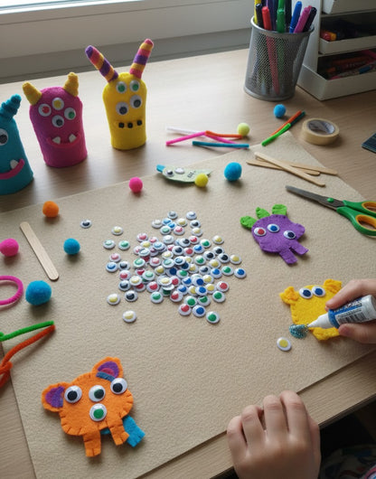 1.5 cm Renkli Oynar Göz – Amigurumi, Okul Öncesi Etkinlik ve Hobi Malzemesi