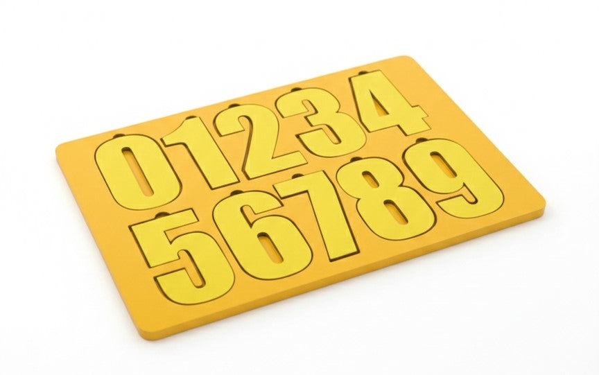 Ahşap Sayılar Puzzle - Eğitici Montessori Temelli Rakam Öğretici