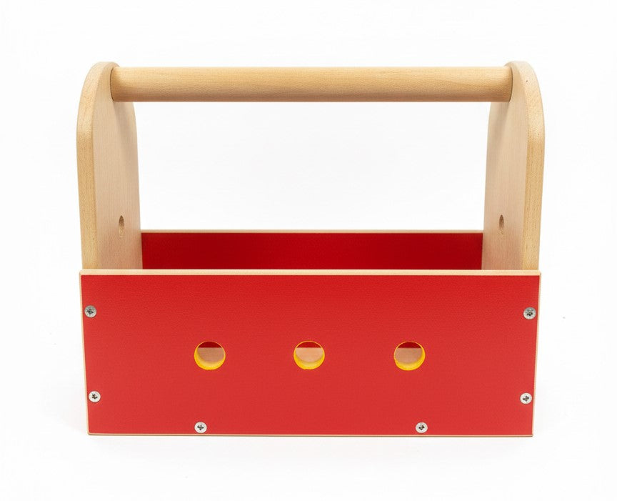 Ahşap Tamir Atölyesi Kutusu - Montessori Eğitici Oyuncak - Doğal Ahşap